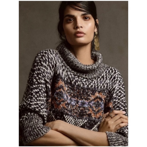 Anthropologie Pilcro Magda Knit Poncho M/L - Picture 6 of 15